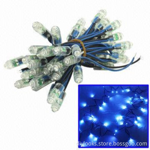 50 Blue LED Waterproof String Lights